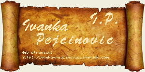 Ivanka Pejčinović vizit kartica